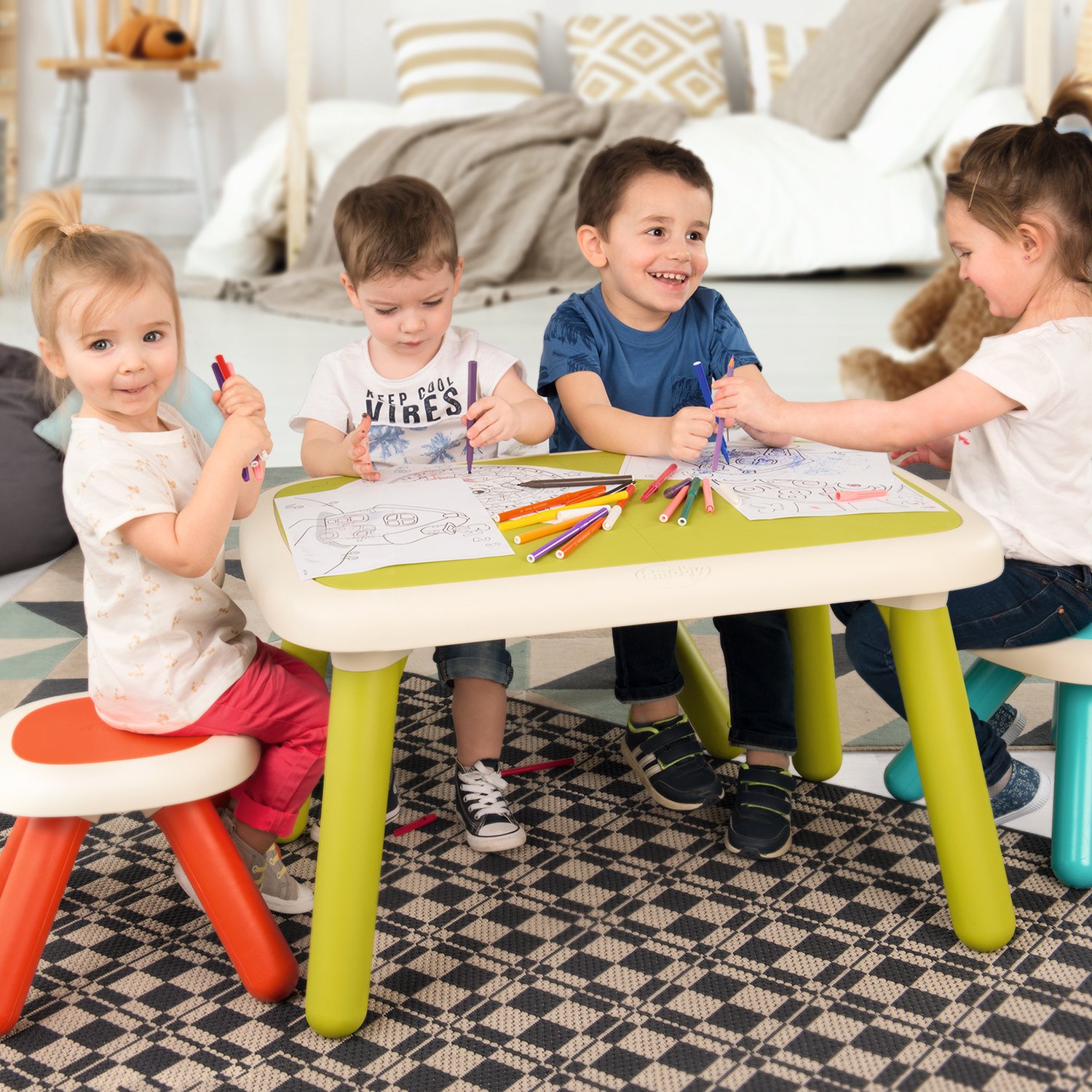 Mesa infantil verde de Smoby (880401) 1