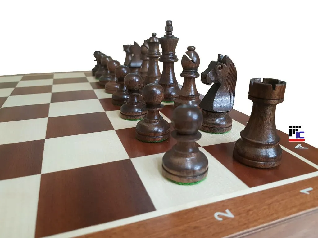ajedrez-plegable-madera-caoba-08.webp Juego Ajedrez plegable de madera de Caoba/Sicomoro con piezas Staunton nº6 11