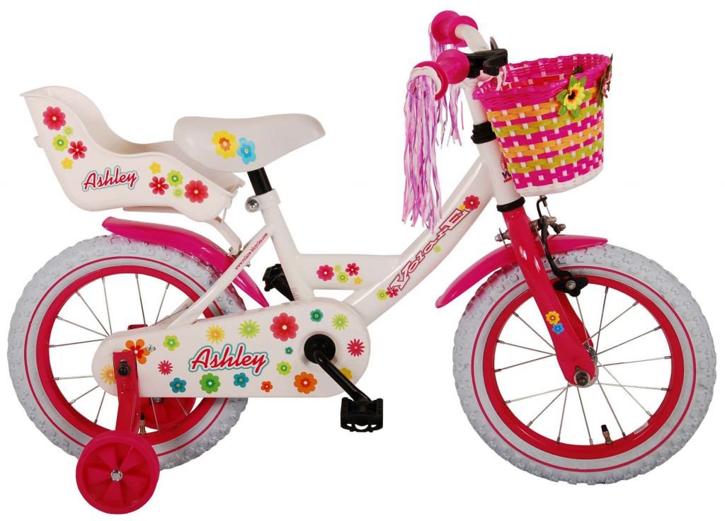 Bicicleta infantil Ashley 14 pulgadas Blanca Volare 2 Bicicleta infantil Ashley 14 pulgadas Blanca Volare 2