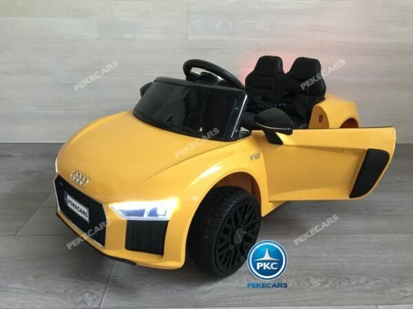 AUDI LITTLE R8 SPYDER AMARILLO 3