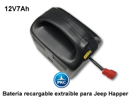 BATERIA EXTRAIBLE PARA JEEP HAPPER 12V 7AH 2