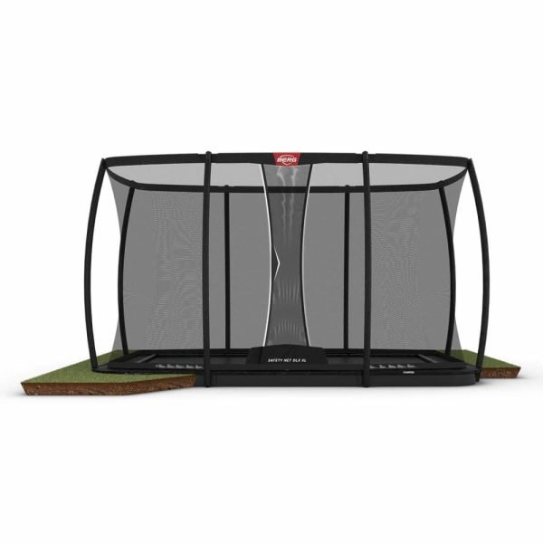 CAMA ELASTICA BERG ULTIM CHAMPION FLATGROUND 500 BLACK + SAFETY NET DLX XL 3