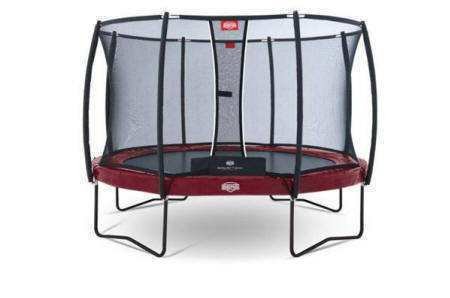 Cama Elástica Berg Elite 330 Roja + Safety Net Deluxe 1