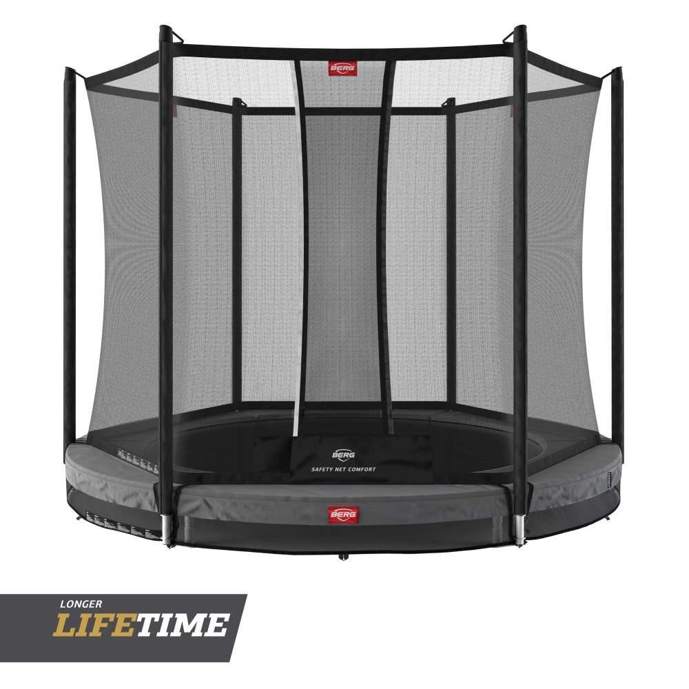 CAMA ELÁSTICA BERG FAVORIT INGROUND 270 GREY + SAFETY NET COMFORT 2