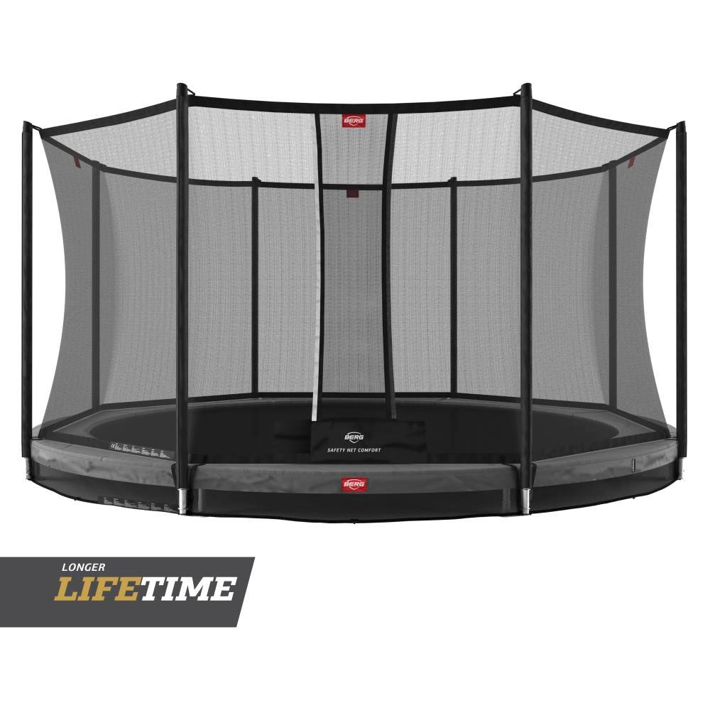 CAMA ELÁSTICA BERG FAVORIT INGROUND 330 GREY + SAFETY NET COMFORT 2