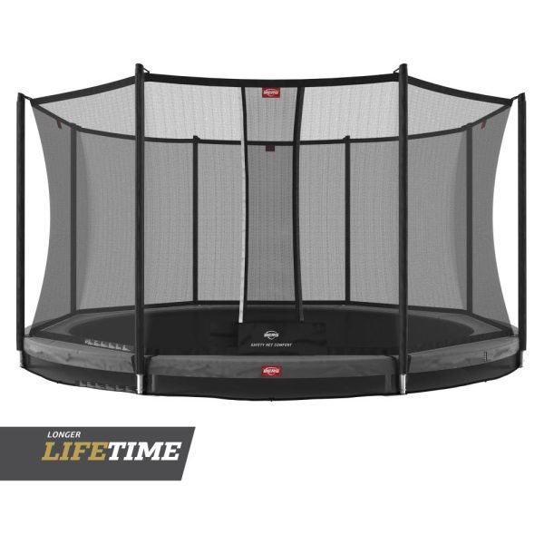 CAMA ELÁSTICA BERG FAVORIT INGROUND 430 GREY + SAFETY NET COMFORT 3