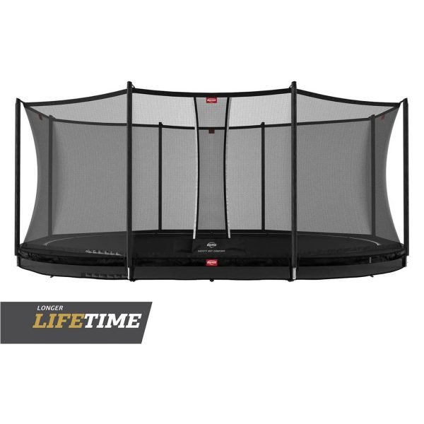 CAMA ELASTICA BERG GRAND FAVORIT INGROUND 520 BLACK + SAFETY NET COMFORT 3