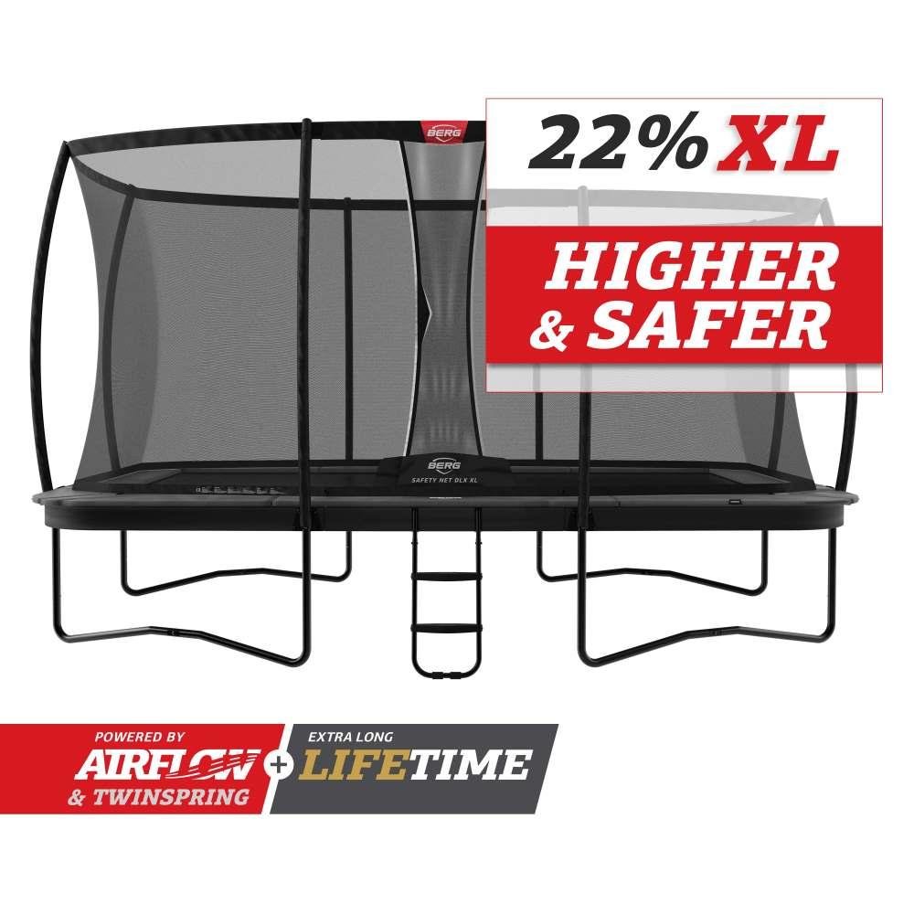 CAMA ELASTICA BERG ULTIM CHAMPION REGULAR 410 GREY + SAFETY NET DLX XL 2