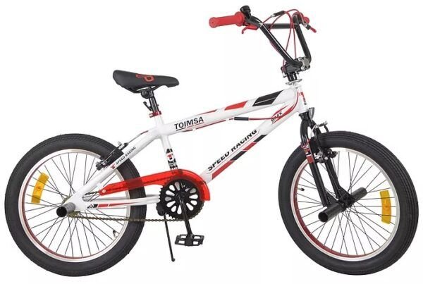 Bicicleta BMX 20 Pulgadas Freestyle Roja / Blanca 3