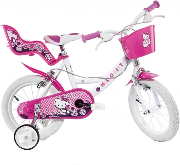 Bicicleta Hello Kitty 14 Blanca/Rosa 3