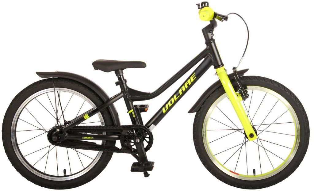 Bicicleta para niños Volare Blaster 18 pulgadas Negro Amarillo Verde Prime Collection 1