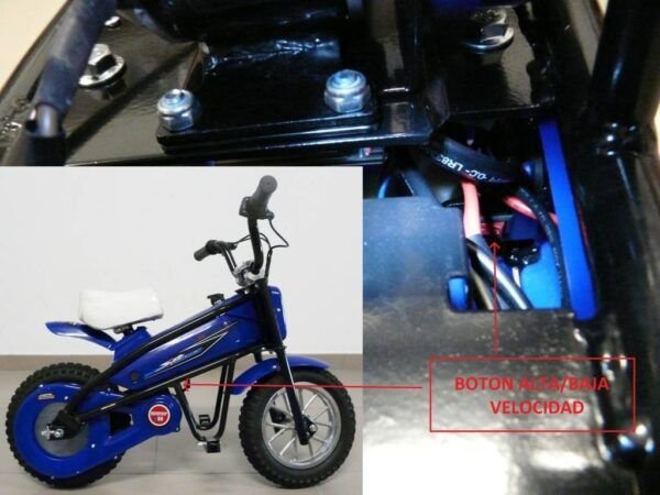 Moto Pekecars 24V 200W Azul 22