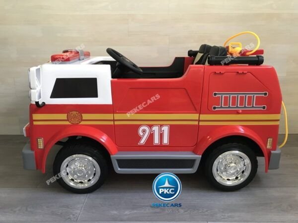 Camión de bomberos a batería niños 8