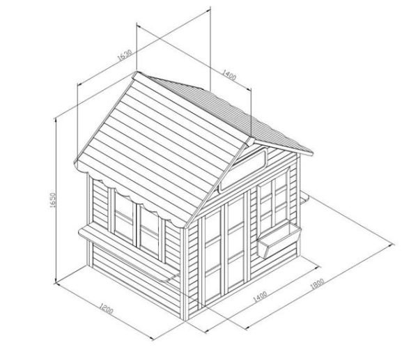 Casita de madera Masgames Flam 7