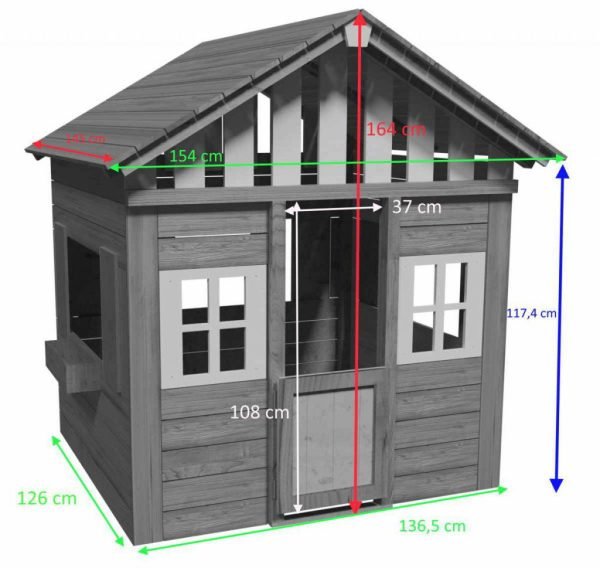 Casita de madera Masgames Lollipop Azul XL 4