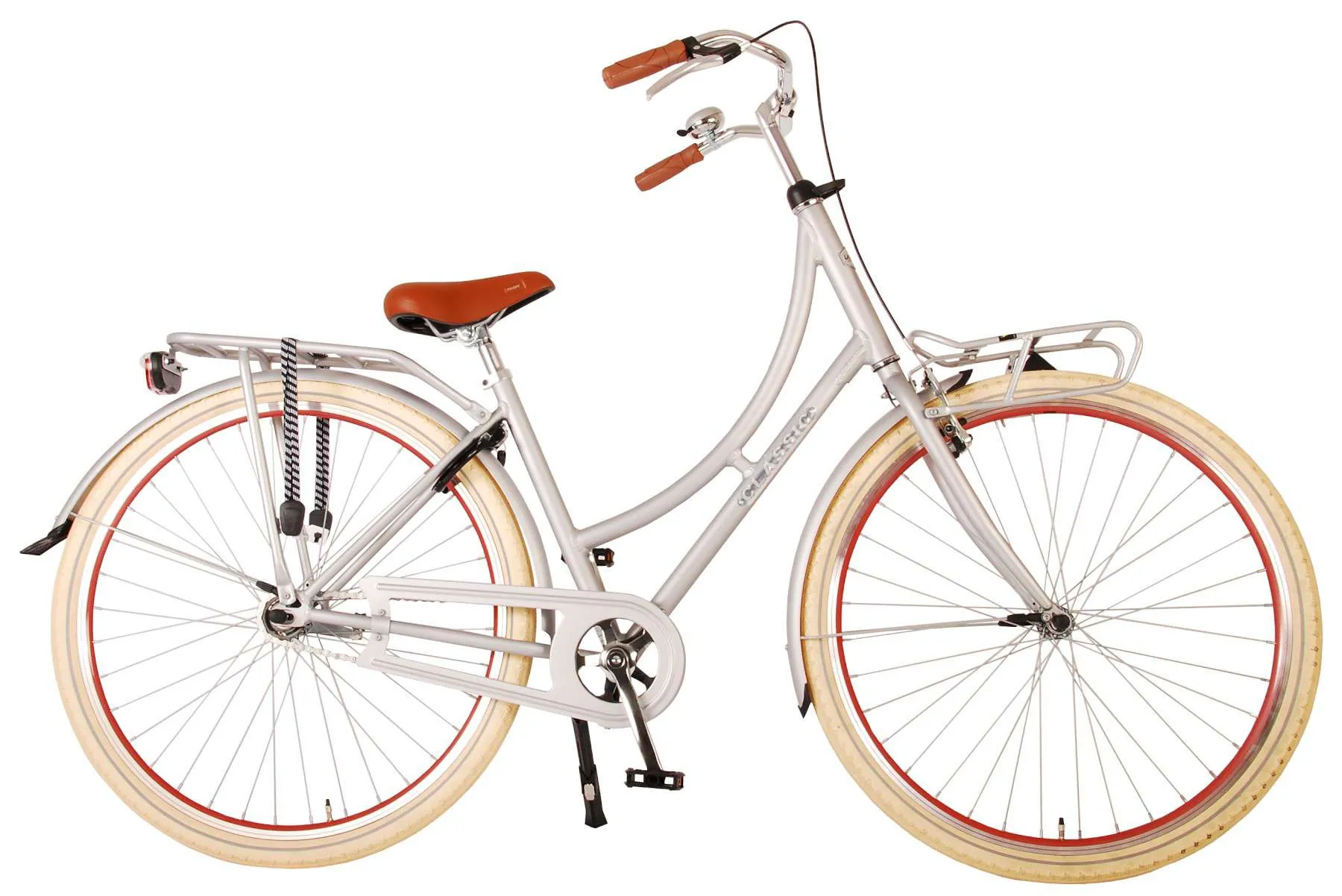 Bicicleta de mujer Classic Oma 28 pulgadas Plata Marco 45 cm Volare 1 Bicicleta de mujer Classic Oma 28 pulgadas Plata Marco 45 cm Volare 1