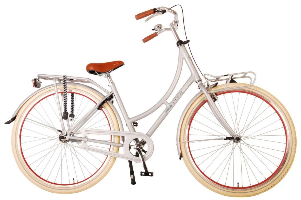 Bicicleta de mujer Classic Oma 28 pulgadas Plata Marco 51cm Volare 1 Bicicleta de mujer Classic Oma 28 pulgadas Plata Marco 51cm Volare 1
