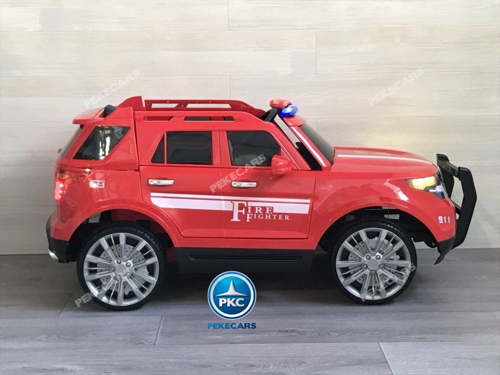 coche-bomberos-rojo-001.jpg COCHE ELÉCTRICO JEFE DE BOMBEROS ROJO 12V 2.4G 4