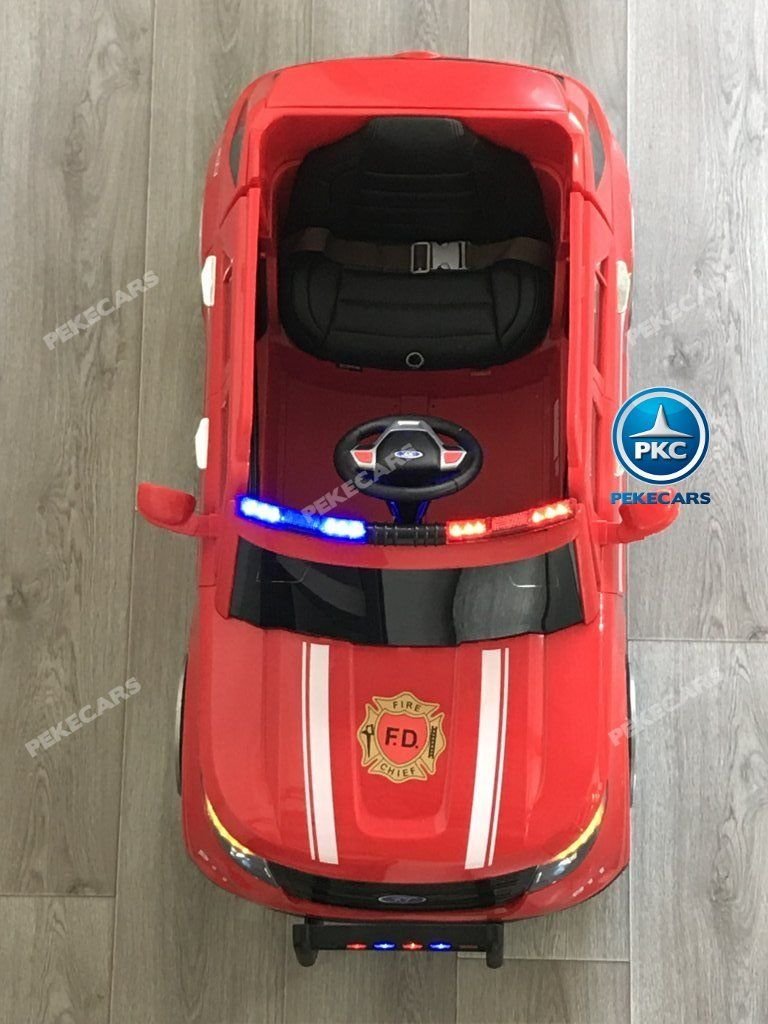 coche-bomberos-rojo-006.jpg COCHE ELÉCTRICO JEFE DE BOMBEROS ROJO 12V 2.4G 9