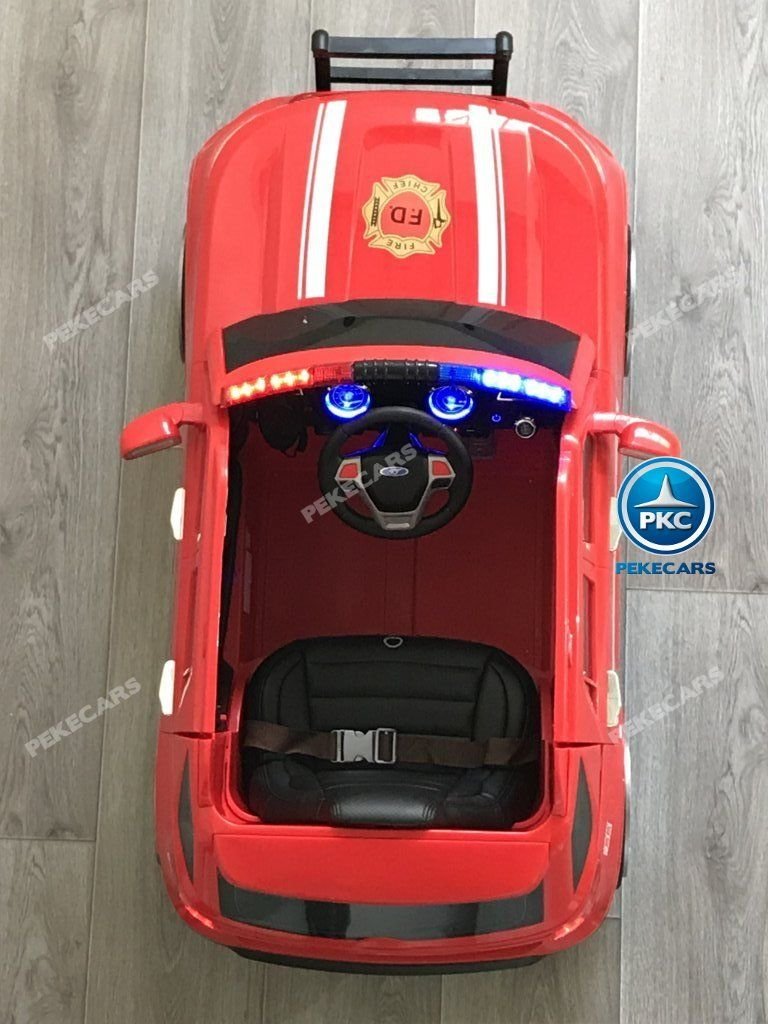 coche-bomberos-rojo-007.jpg COCHE ELÉCTRICO JEFE DE BOMBEROS ROJO 12V 2.4G 10