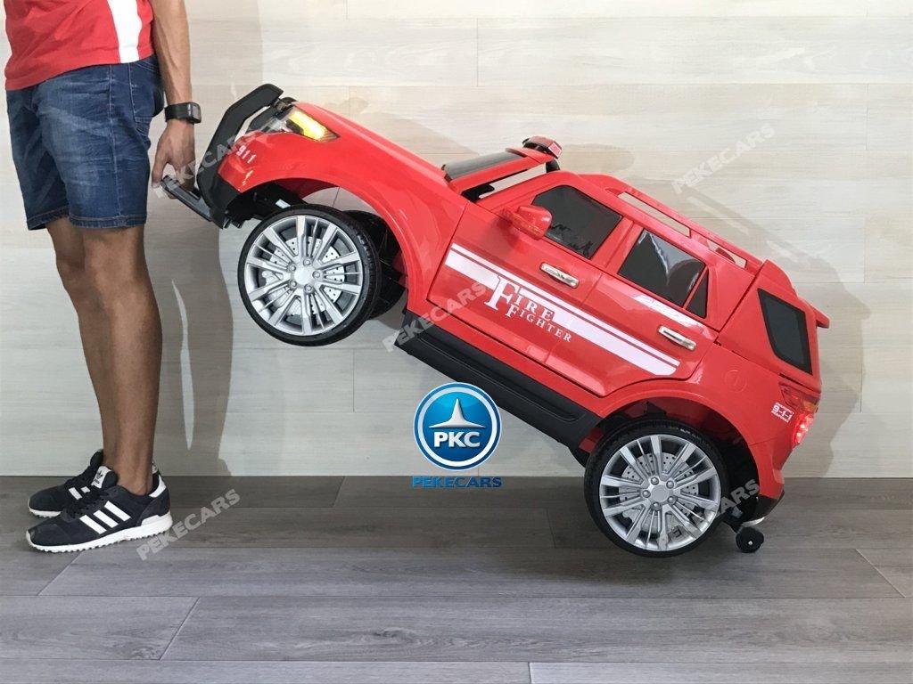 coche-bomberos-rojo-017.jpg COCHE ELÉCTRICO JEFE DE BOMBEROS ROJO 12V 2.4G 20