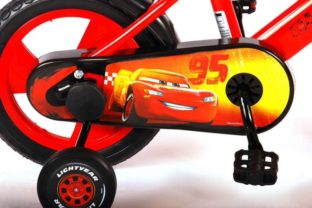 disney-cars-12-pulgadas-rojo-05.jpg Bicicleta infantil Disney Cars 12 pulgadas Rojo Piñón fijo 8