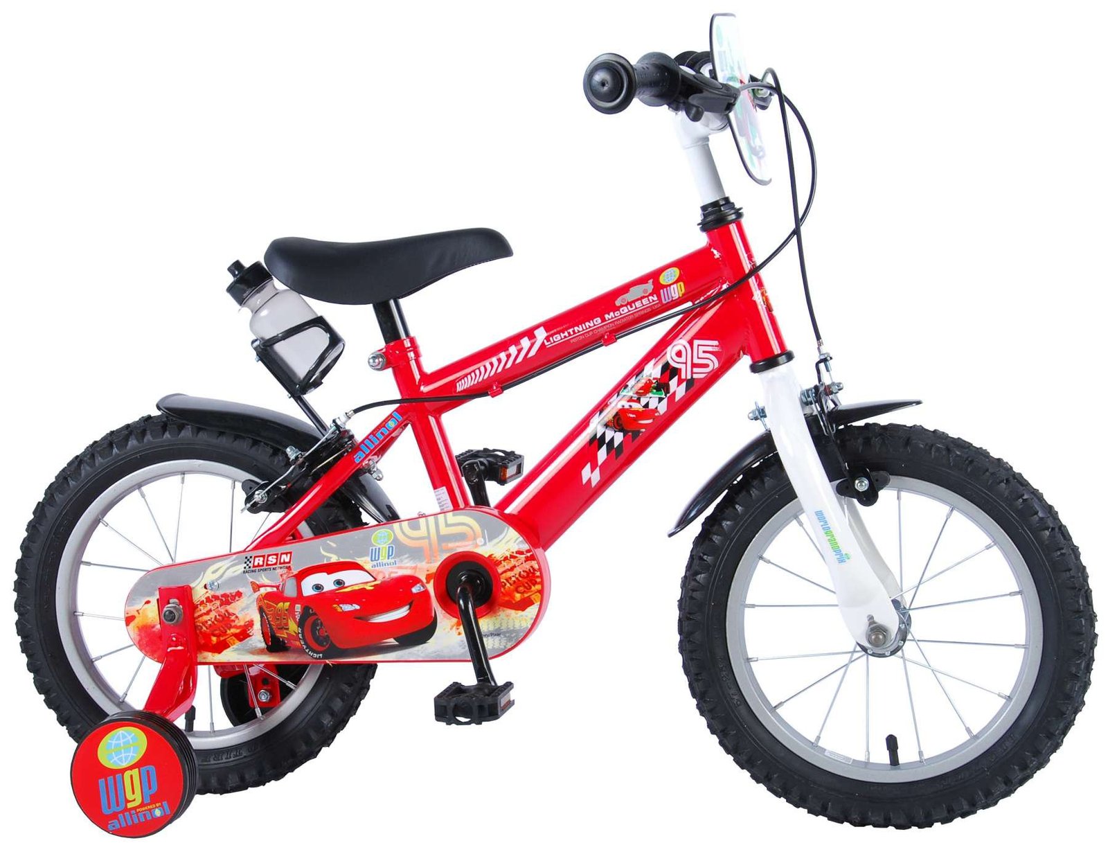 disney-cars-14-pulgadas-rojo-01.jpg Bicicleta infantil Disney Cars 14 pulgadas Rojo Dos frenos 4