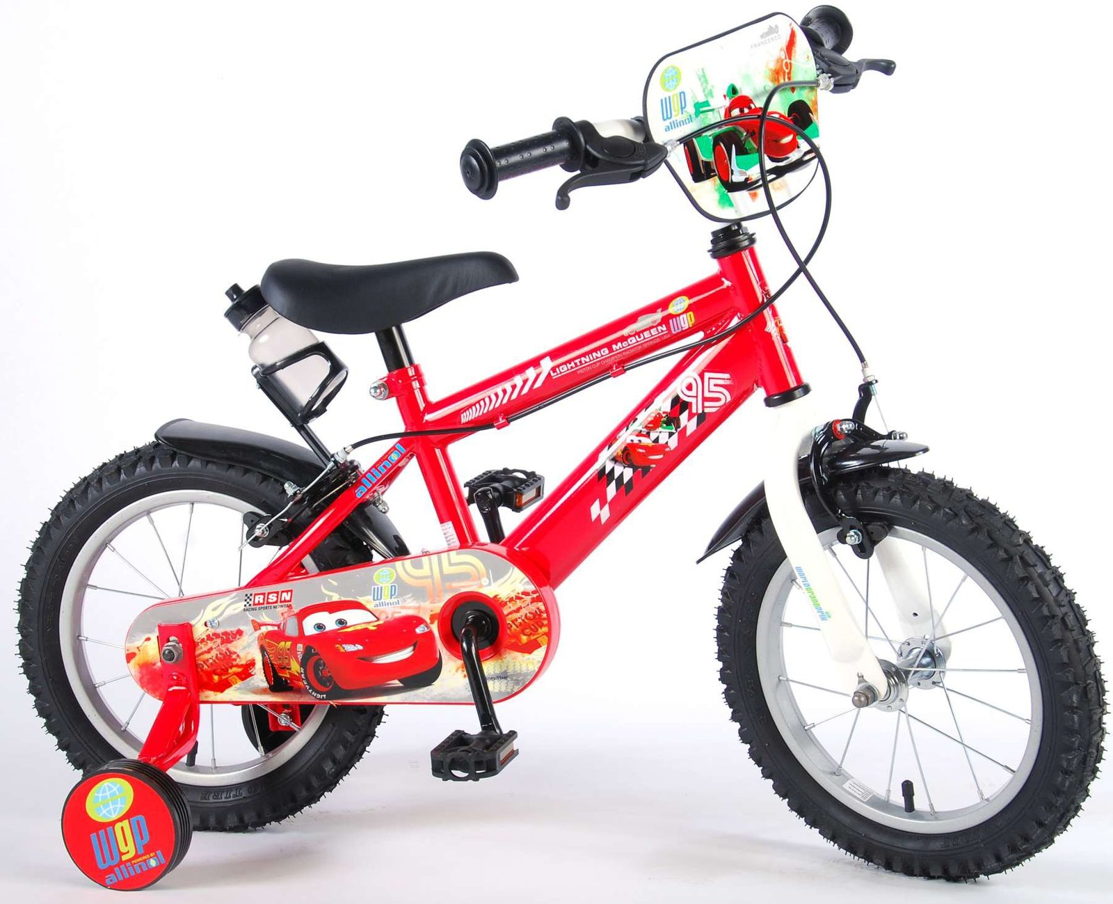 disney-cars-14-pulgadas-rojo-02.jpg Bicicleta infantil Disney Cars 14 pulgadas Rojo Dos frenos 5