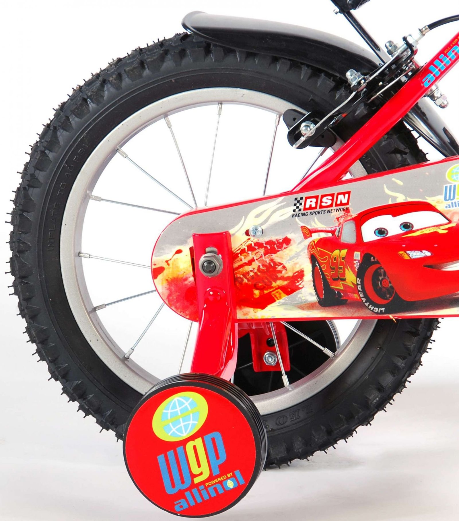 disney-cars-14-pulgadas-rojo-04.jpg Bicicleta infantil Disney Cars 14 pulgadas Rojo Dos frenos 7