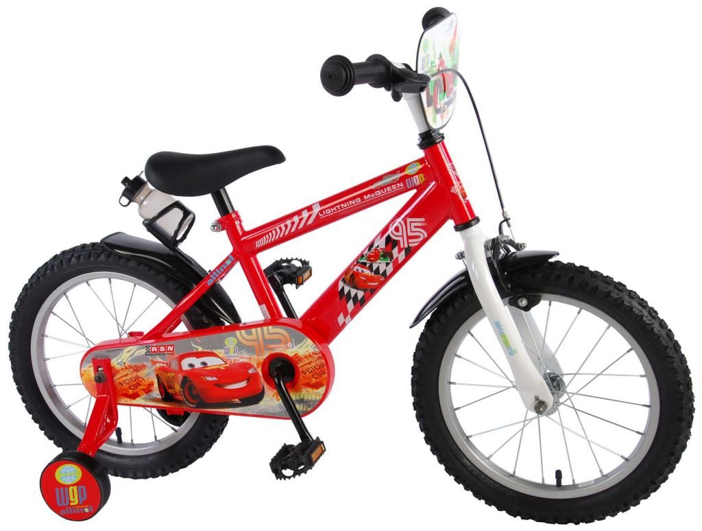 disney-cars-16-pulgadas-rojo-01.jpg Bicicleta Infantil Disney Cars 16 Pulgadas Rojo 4