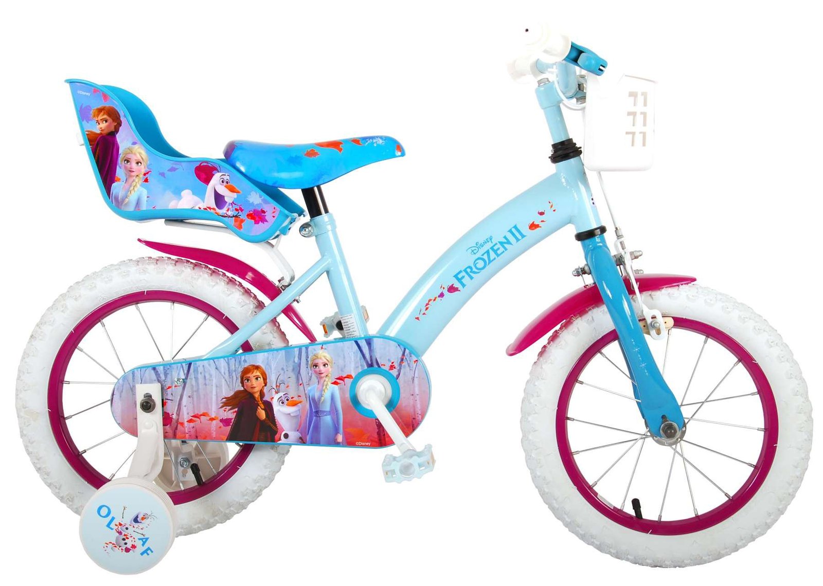Bicicleta infantil Disney Frozen 2 14 pulgadas Azul 2 Bicicleta infantil Disney Frozen 2 14 pulgadas Azul 2