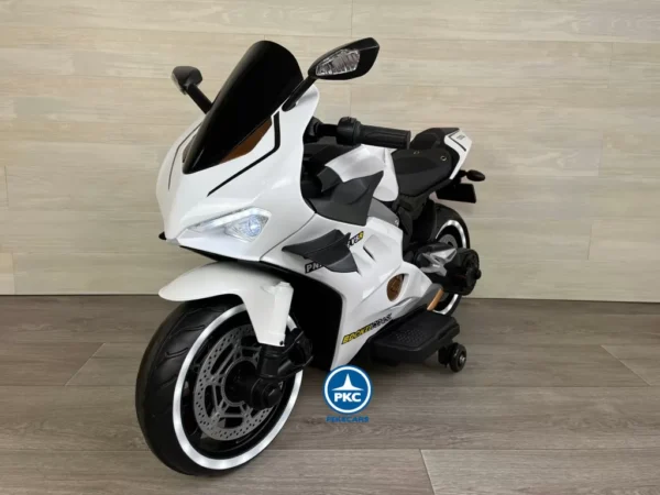 Moto de Carreras Estilo Ducati Panigale V5R 12V Blanca 5