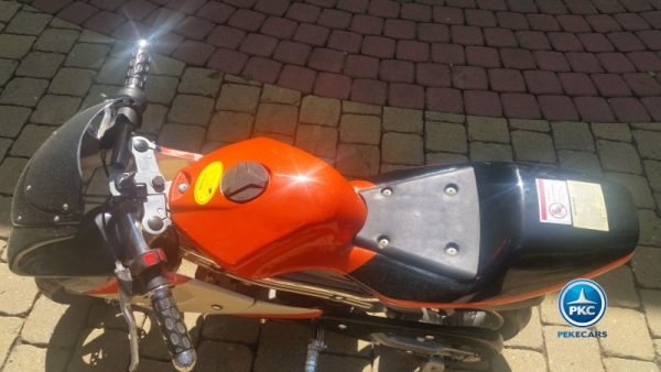 Moto Ducati Style 36V 800W Naranja y blanca 5