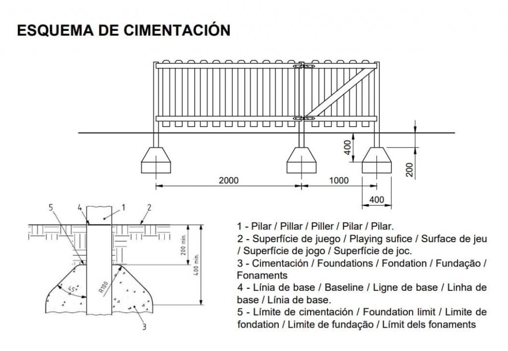esquema-cimentacion-vallas-madera-masgames-lr_ad_l-2.jpg Poste de Madera de 68 x 68 mm para Vallas Masgames - Horeca 4