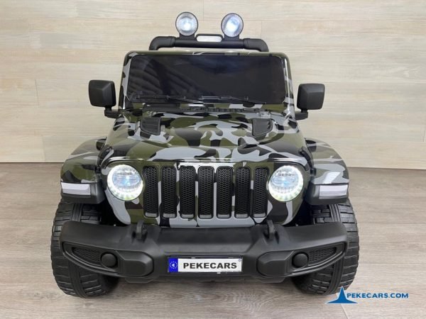 Jeep Wrangler Rubicon 12V Verde Camuflaje 7