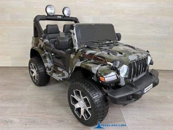 Jeep Wrangler Rubicon 12V Verde Camuflaje 8