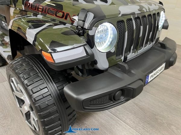 Jeep Wrangler Rubicon 12V Verde Camuflaje 15