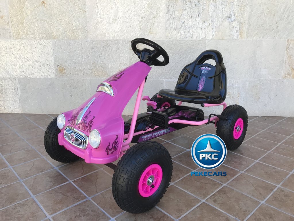 KART A PEDALES FLAME ROSA 2