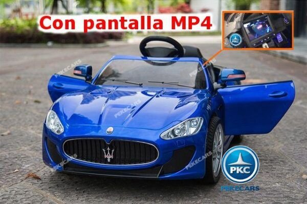 Maserati Alfieri con MP4 para niños 12V 2.4G Azul 3