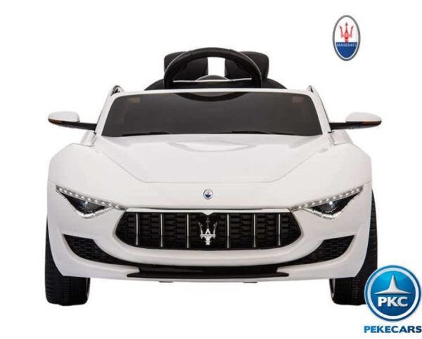 Maserati Alfieri con MP4 para niños 12V 2.4G Blanco 4
