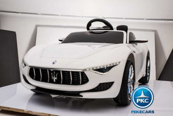 Maserati Alfieri con MP4 para niños 12V 2.4G Blanco 3