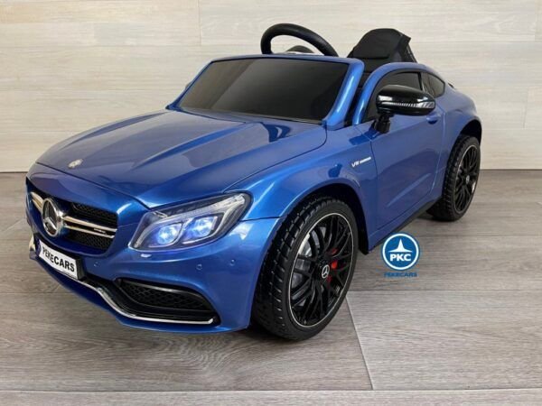 Mercedes C63 12V 2.4G Azul Metalizado con Batería Extraíble 5
