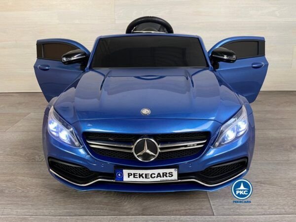 Mercedes C63 12V 2.4G Azul Metalizado con Batería Extraíble 7