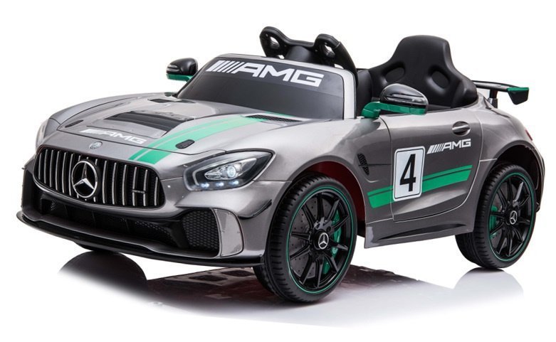 Mercedes Deportivo GT4 12V 2.4G Plata Metalizado 1