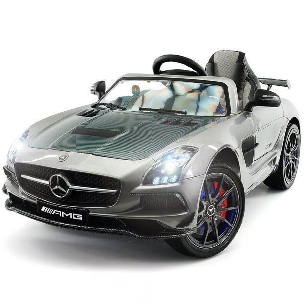 Mercedes SLS 12V con MP4 Plata Metalizado Edicion Carbono 2