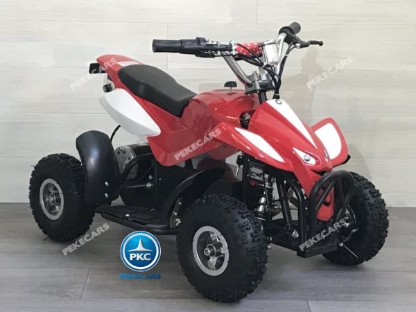 QUAD ELÉCTRICO MINI ATV 800W 36V ROJO/BLANCO 5