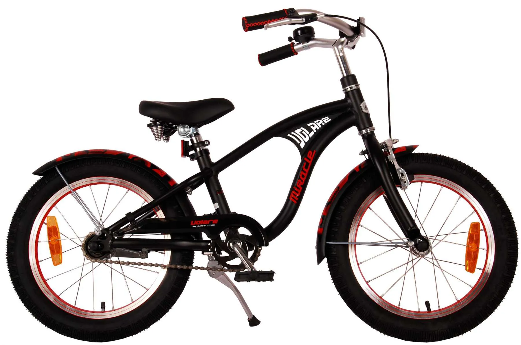 Bicicleta para niños Volare Miracle Cruiser 16 pulgadas negro Prime Collection 1