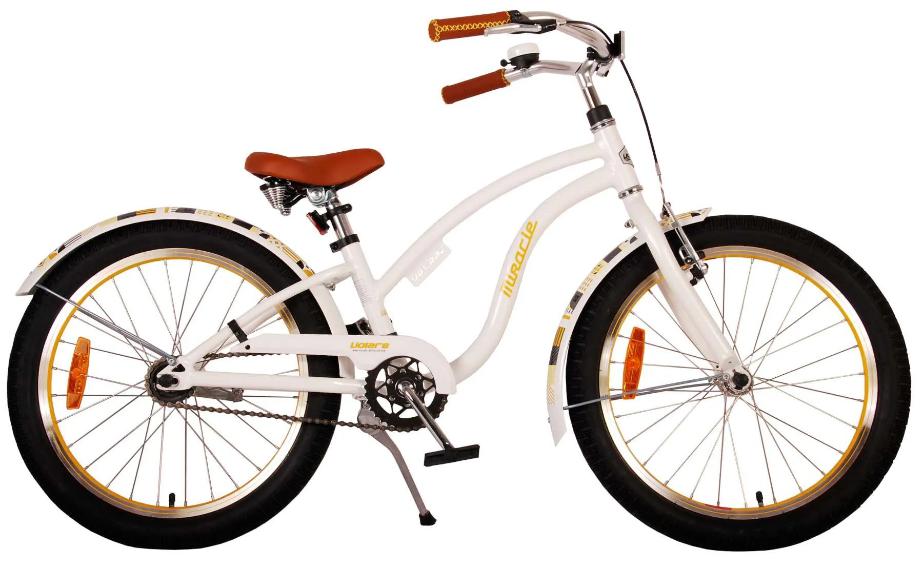 Bicicleta infantil Miracle Cruiser 20 pulgadas Blanco Prime Collection Volare 2