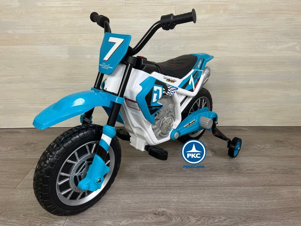 Moto de cross GO 12V Azul 1