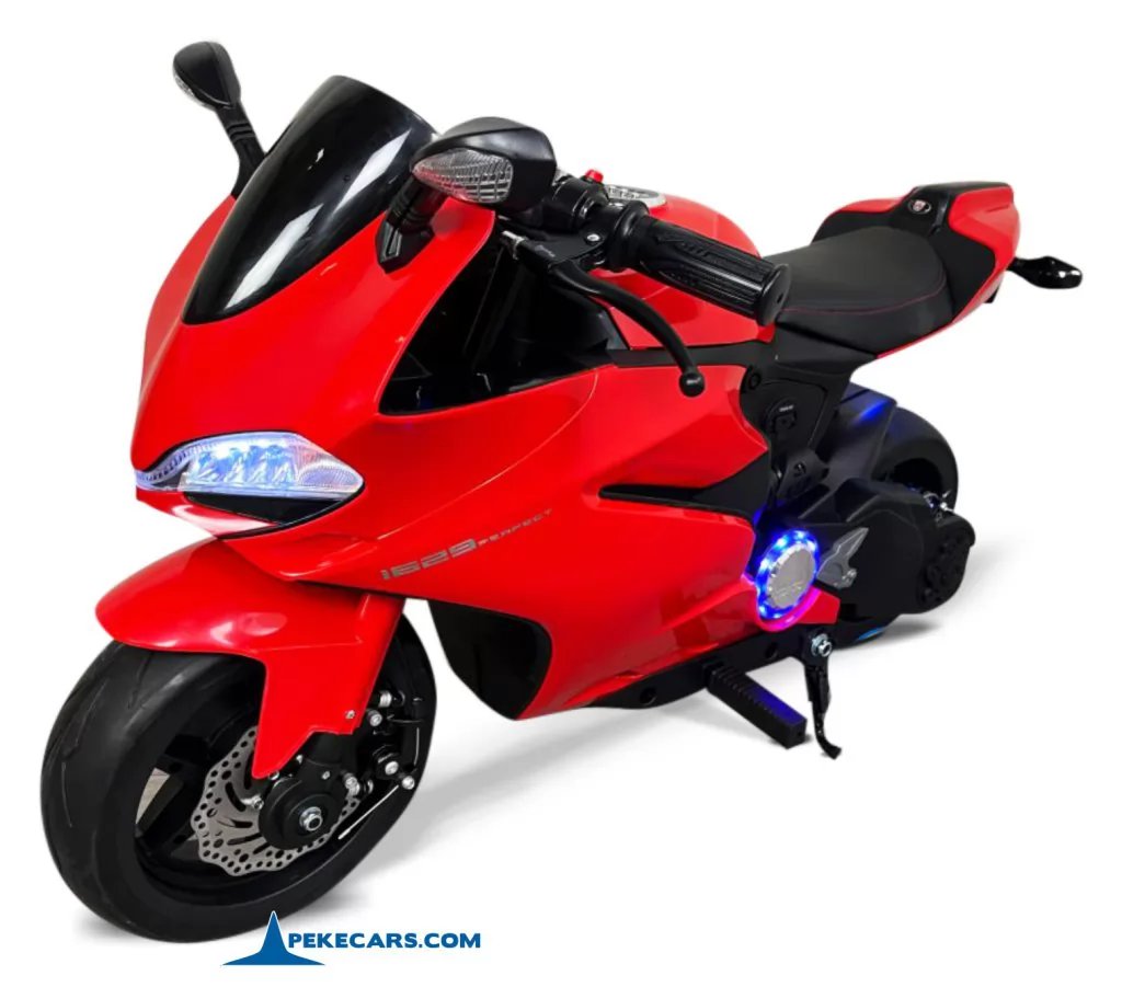 Moto de carreras estilo Ducati 24V Roja 1